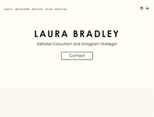 Tablet Screenshot of laura-bradley.com